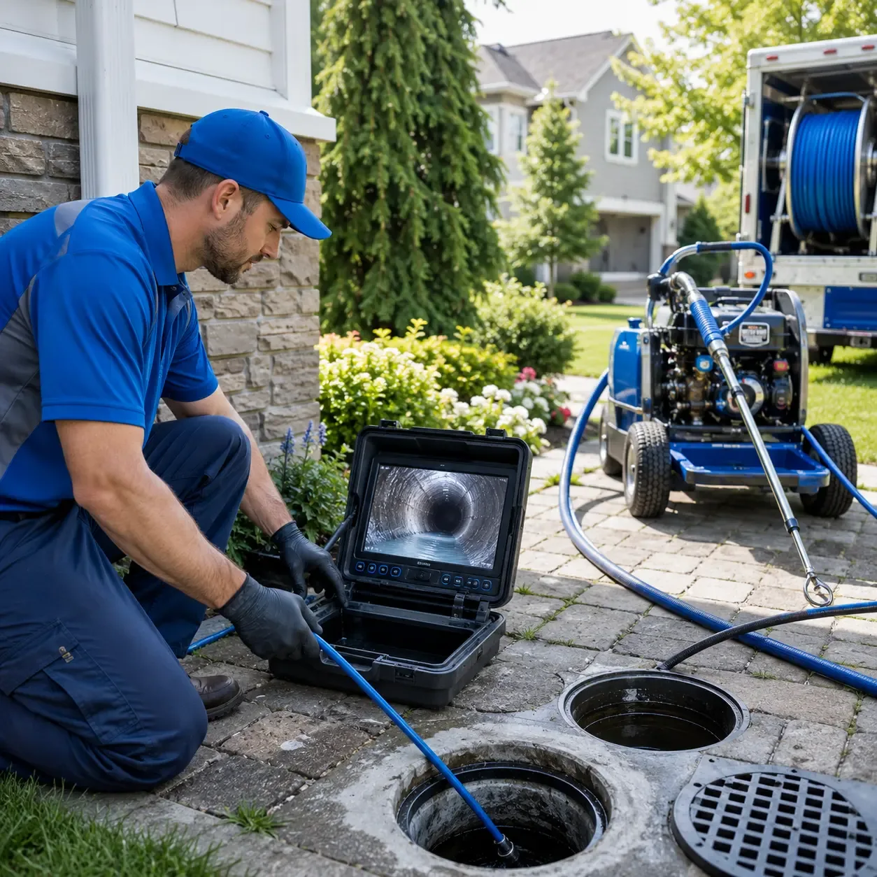 Outdoor drain cleaning professionals serving Saluda, VA